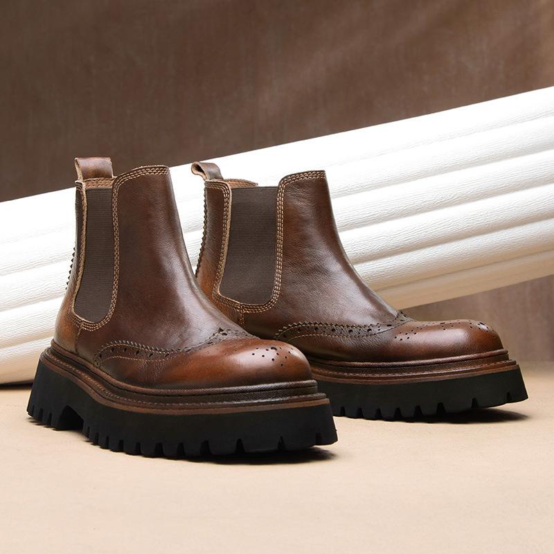 Stiefeletten & Boots | Herren  Chelsea-Boots Blockage Schuhe Herren